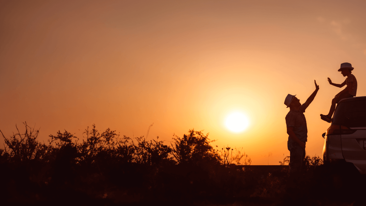 Pas på far i trafikken